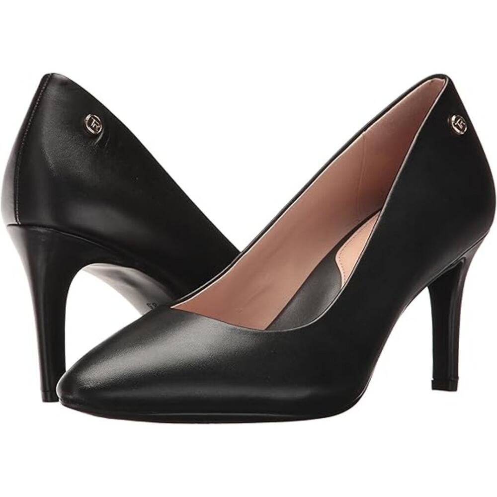 Taryn Rose Black Stiletto Heels with Pointed Toe